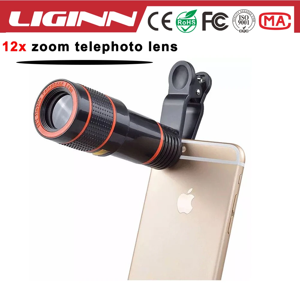 liginn 2017 новенький всеобщего клип до масштаб телефото мобильный телефон линзы для iPhone Samsung