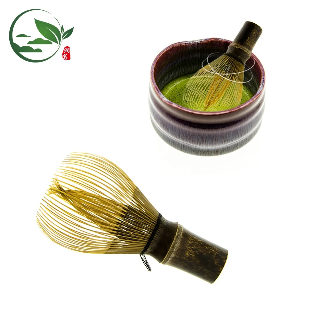 Bulk Wooden Handle Kitchen Coffee  Hand Mini Matcha 80 Prong Purple Bamboo Green tea Whisk Wiper Broom For Matcha Tea