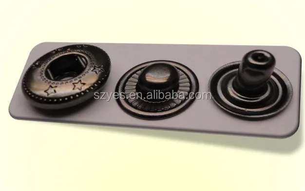 custom press metal sanp button with customized logo