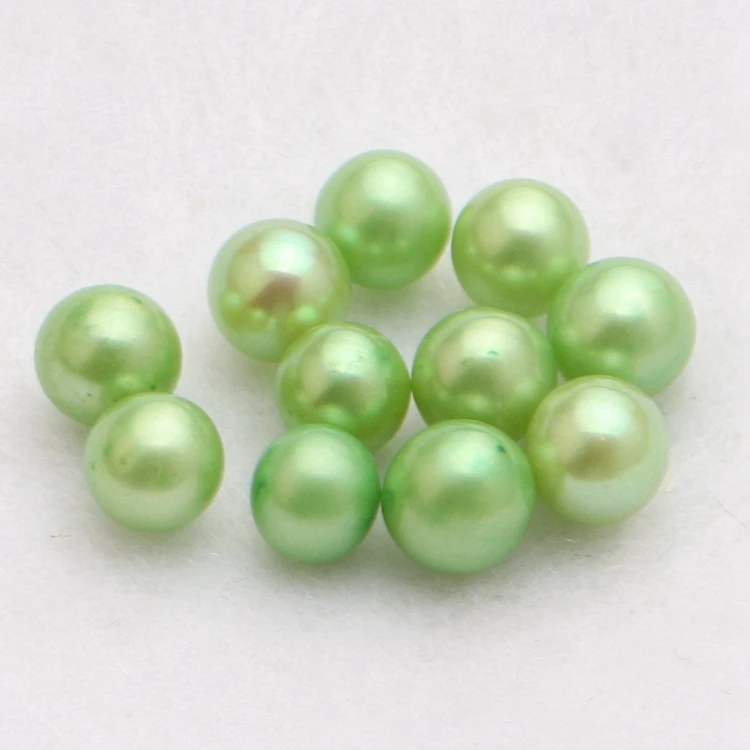 6-8mm akoya pearl oyster wholesale one green pearl oyster shell