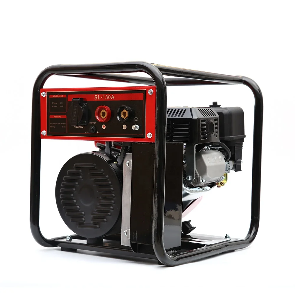 SLONG 130A POWERED BY  GASOLINE ENGINE DC600W WELDING MACHINE GENERATOR