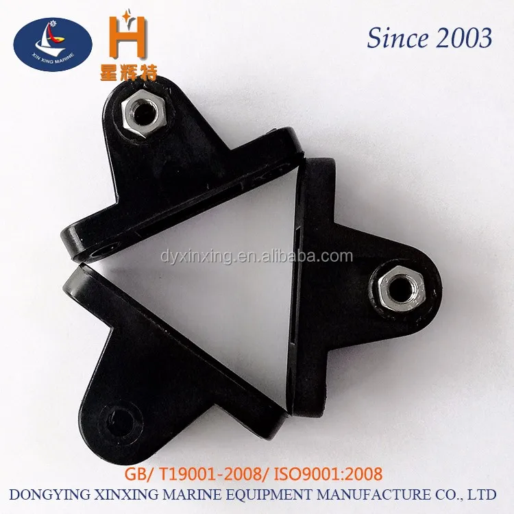 Nylon deck hinge boat bimini top fitting 90 degree hinge pin plastic hardware boat