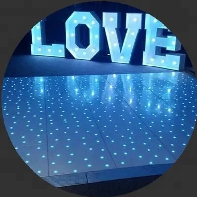 
White/Black Led Twinkling Dance floor 