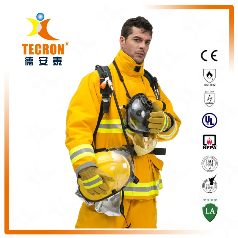 OEM NFPA1971 Certified Nomex Fire fighting Suits Fireproof Turnout Gear