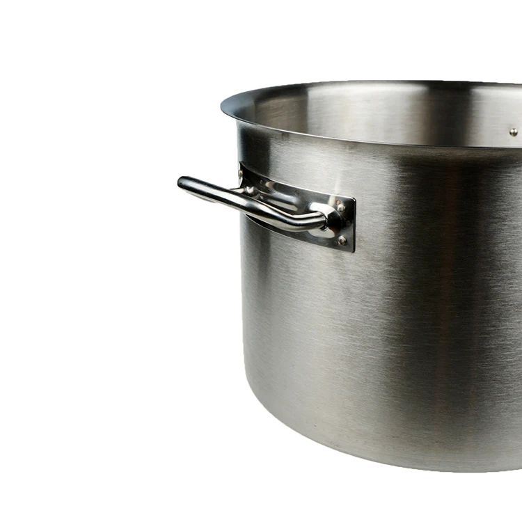 Commercial induction thickened three layers stainless steel kitchen stock pot