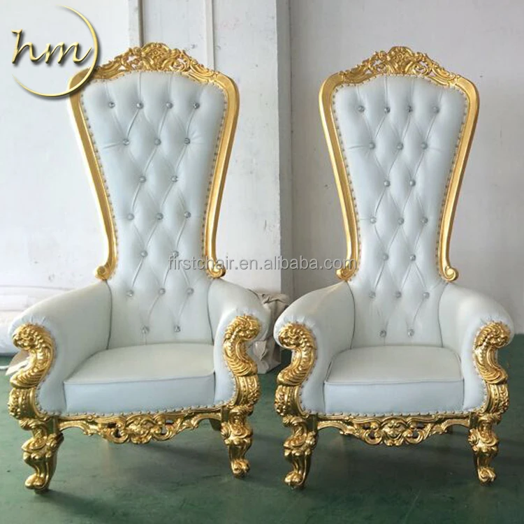 Modern Luxury French Royal High Back King Throne Chairs
