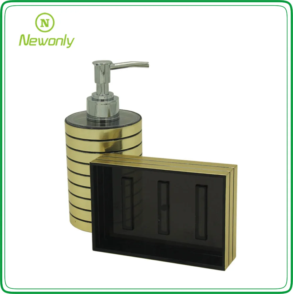 cheap price home decorative plastic bathroom set for bath accessories