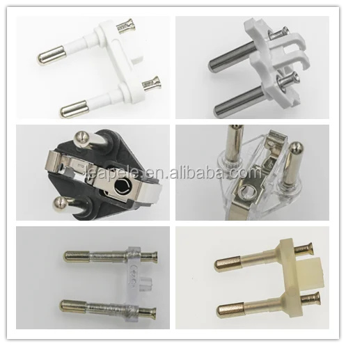 IT-106 italy plug insert 5.0MM 16A 3-pin,3-pole,3-prong Semi-insulated for adapter