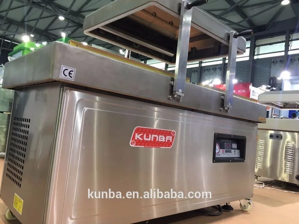 
Hot 2020 sausage dry fish seafood double chambers vacuum packing machine with CE Certificate DZ-400/2SA deep type 