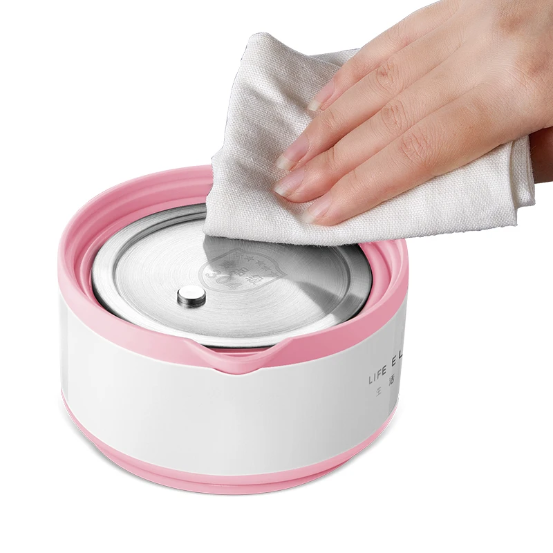 Silicone Kettle Dual Power 100-240V Portable Heating Element 600mL Electric Travel Kettle for Hotel