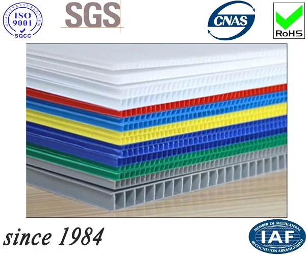 Chinese factory polythene sheet roll polypropylene pp plastic folding corrugated box fluted tray