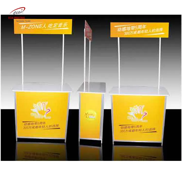 Hot Sale ABS Outdoor Plastic Portable Promotion Table Exhibition Foldable Counter Booth