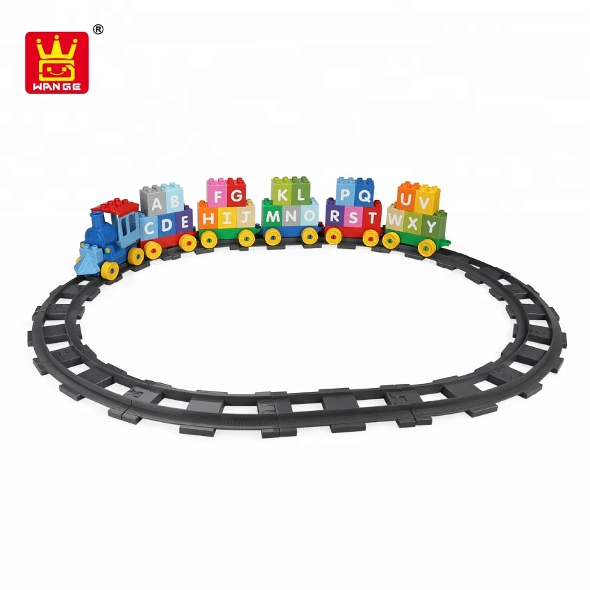 Wange Alphabet Train preschool educational toys building blocks toy baby early education