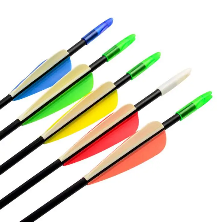 Archery 6mm Mixed Hunting Carbon Arrows Recurve Bow Head