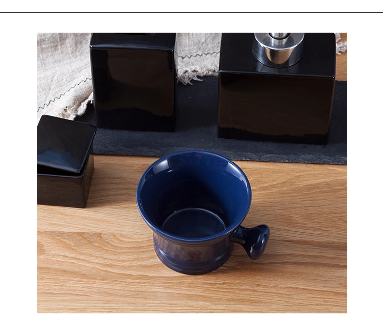 Porcelain Ceramic soap mug, Shaving bowl Custom logo  shaving mug , mens shaving grooming tool