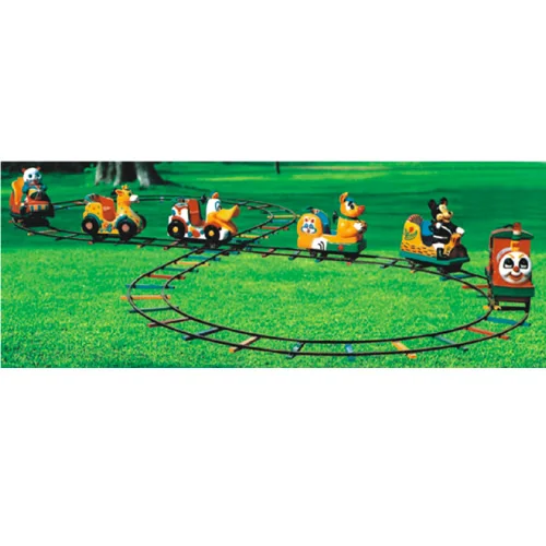 2020 Cheap Amusement Park Rides Track Rocket Train Mini Electric Tourist Train Rides for Sale Fiberglass Customized 4persons 1KW