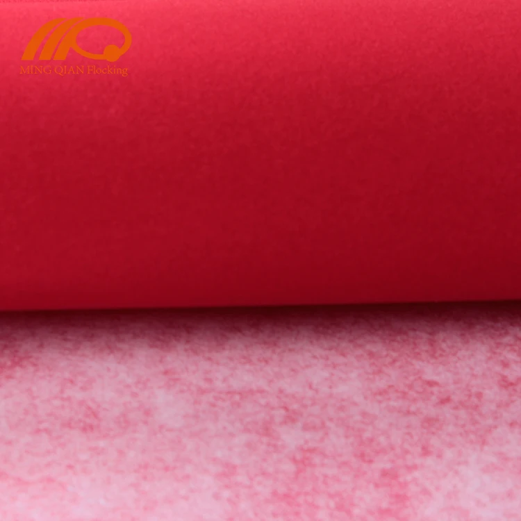Red Nonwoven Velvet Lining For Jewelry Box