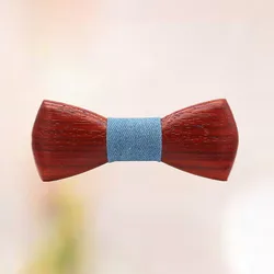 March Expro  MBT217 wholesale handmade custom logo self tie zebrawood wooden bow tie