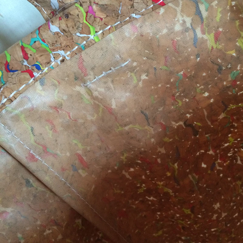 Wooden Fabric Cork Folding Baskets With Waterproof Handle Laundry Hamper For Sundries Clothes