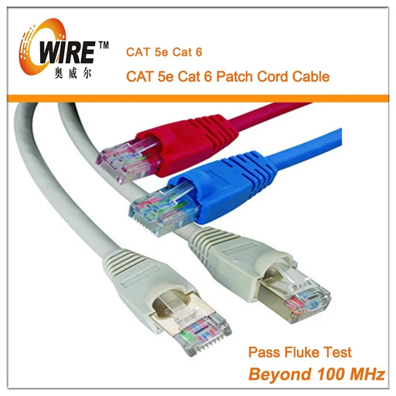 Лучшее качество Owire UTP 26/24 AWG cat 5e Cat 6 Cat6a RJ45 патч-корд