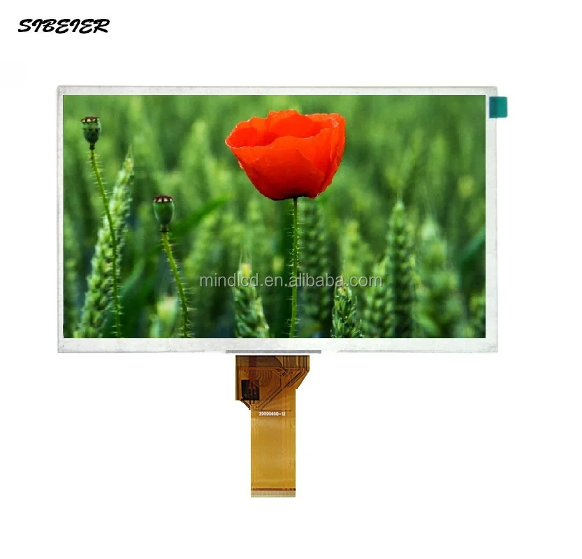 lcd display panels 7 inch  800*480 high brightness 800 nits flexible lcd display