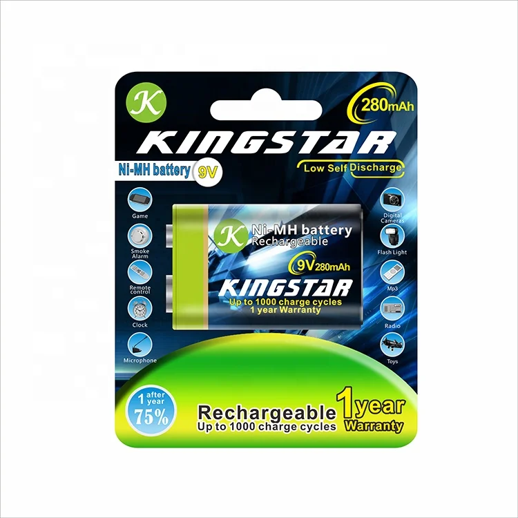 High Capacity 9V 180mAh Ni-MH Rechargeable Battery Pack/ Prismatic Ni-MH batteries for Electric Toy/Sweeper