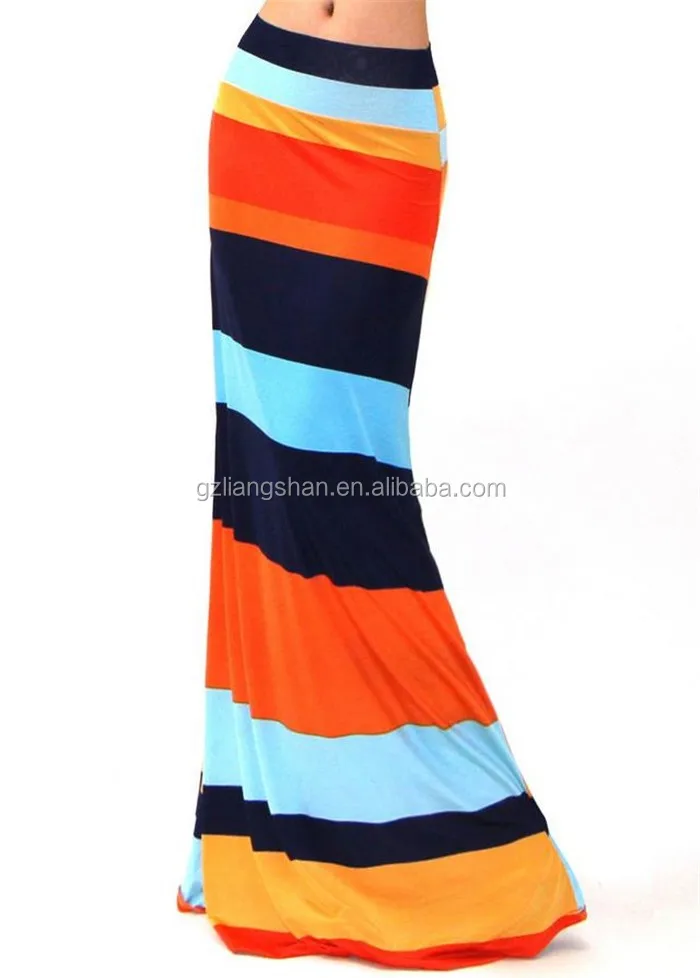 Latest skirt design pictures long skirt models long maxi skirt made in china