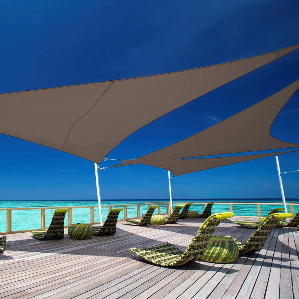 
 Треугольный солнцезащитный козырек, тканевый навес для внутреннего дворика, тканевый навес для экрана, солнцезащитные сетки для паруса  