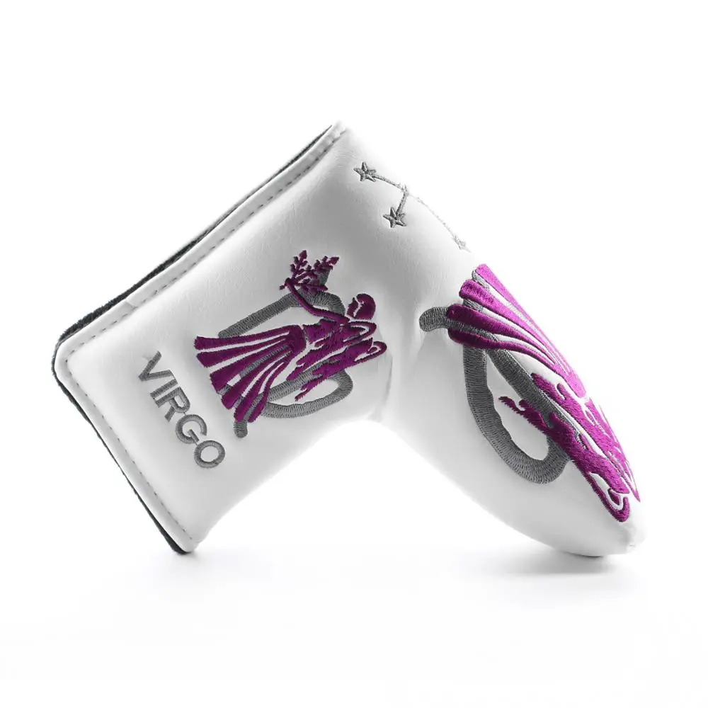 
VG Golf Headcover Constellation Series-Virgo White Golf Putter Headcover 