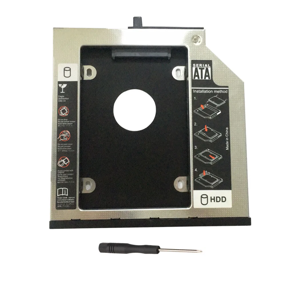 For IBM T410 T410S T420S T500 W500 X200 T400 T430S 9.5MM SATA 2nd HDD Caddy