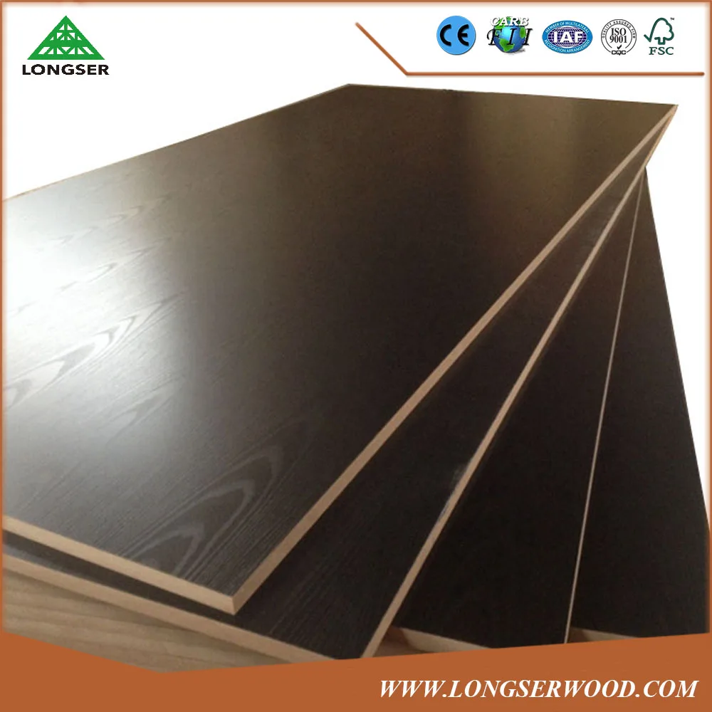 
Competitive Price Dark Brown Melamine Board For Kitchen Cabinet 