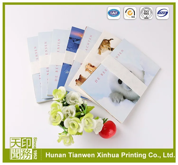 Wholesale handmade happy new year blank popular small stand 3d greeting cards