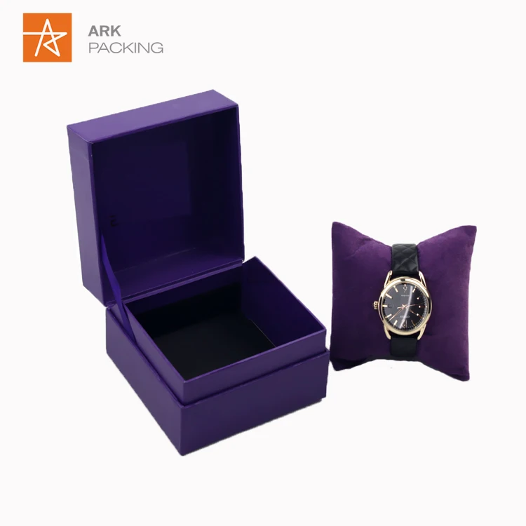 Watch Box Luxury Custom Logo  Custom logo  Packing Black  Watch Box Drawer Packaging With Pillow Tray