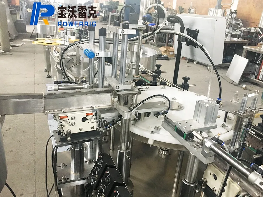 High viscosity small UV gel glue cosmetic nail polish remover glass bottle filling capping machine