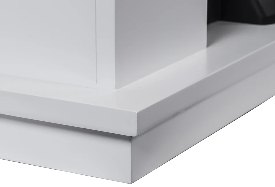 Vertical Electric Fireplace with MDF Mantel Frame Suite