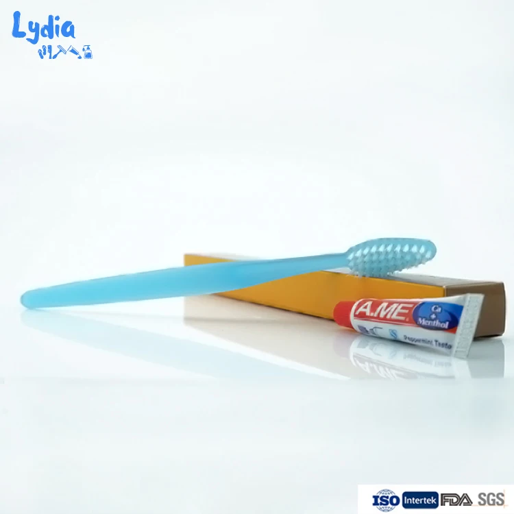 Disposable toothbrush and toothpaste in one