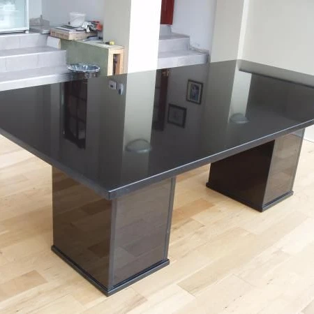 Buy wholesale polished decorative interior cheap natural red grey black stone granite table