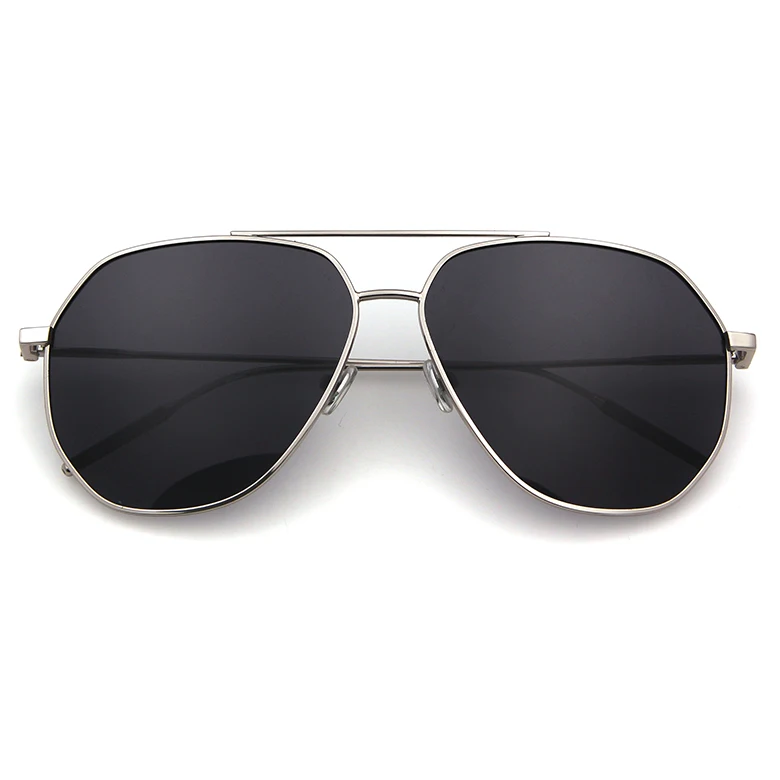 European design fashion new private label high quality metal large frame Polarized sunglasses