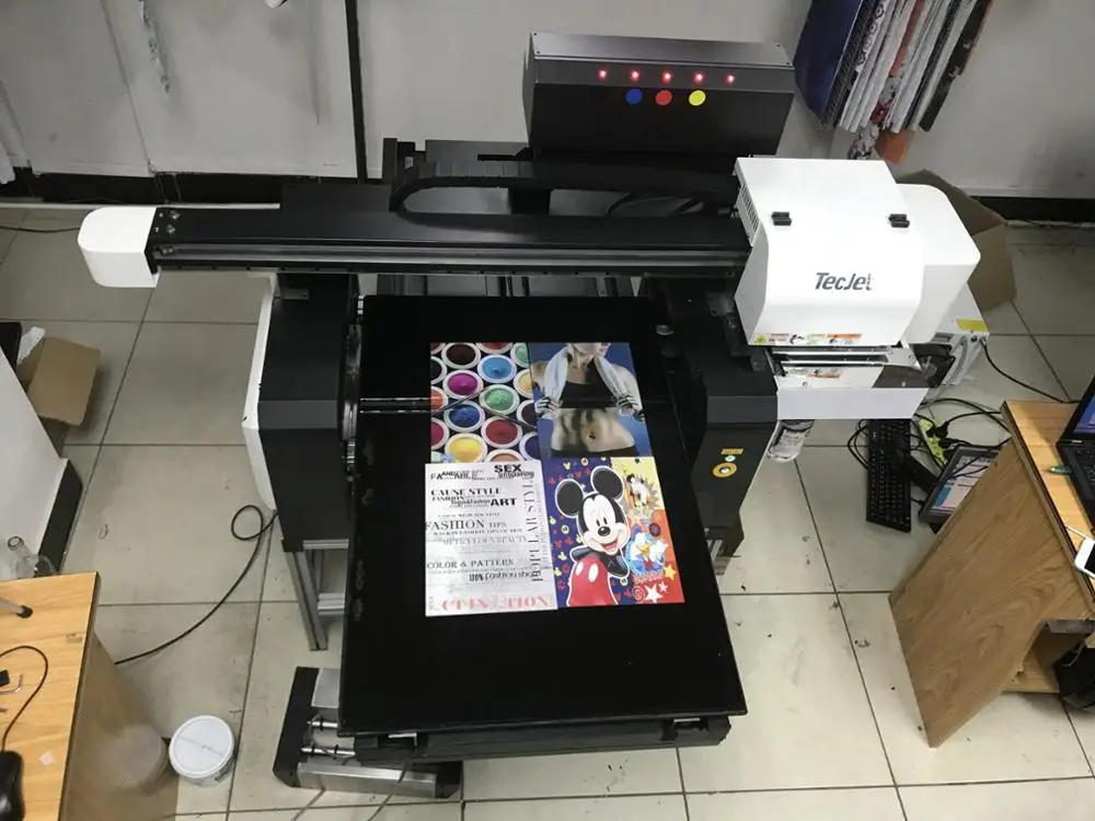 TECJET Dx5, DX7,XP600 printhead 6090 uv flatbed printer new products looking for distributor