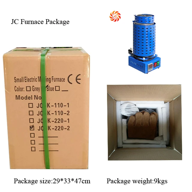 JC-K-110-2 Electric Aluminum Scrap Crucible Melting Furnace