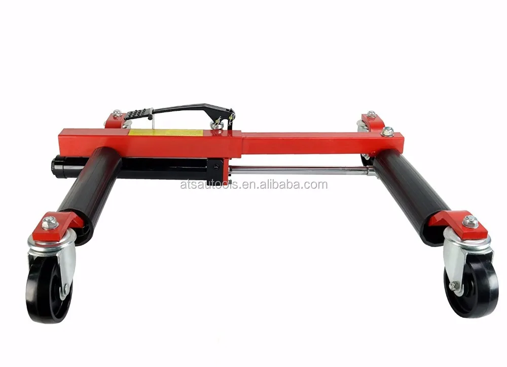 1500lbs Hydraulic Car Positioning Jack 13-inch Wheel Dolly 4-Pack Jack Stand