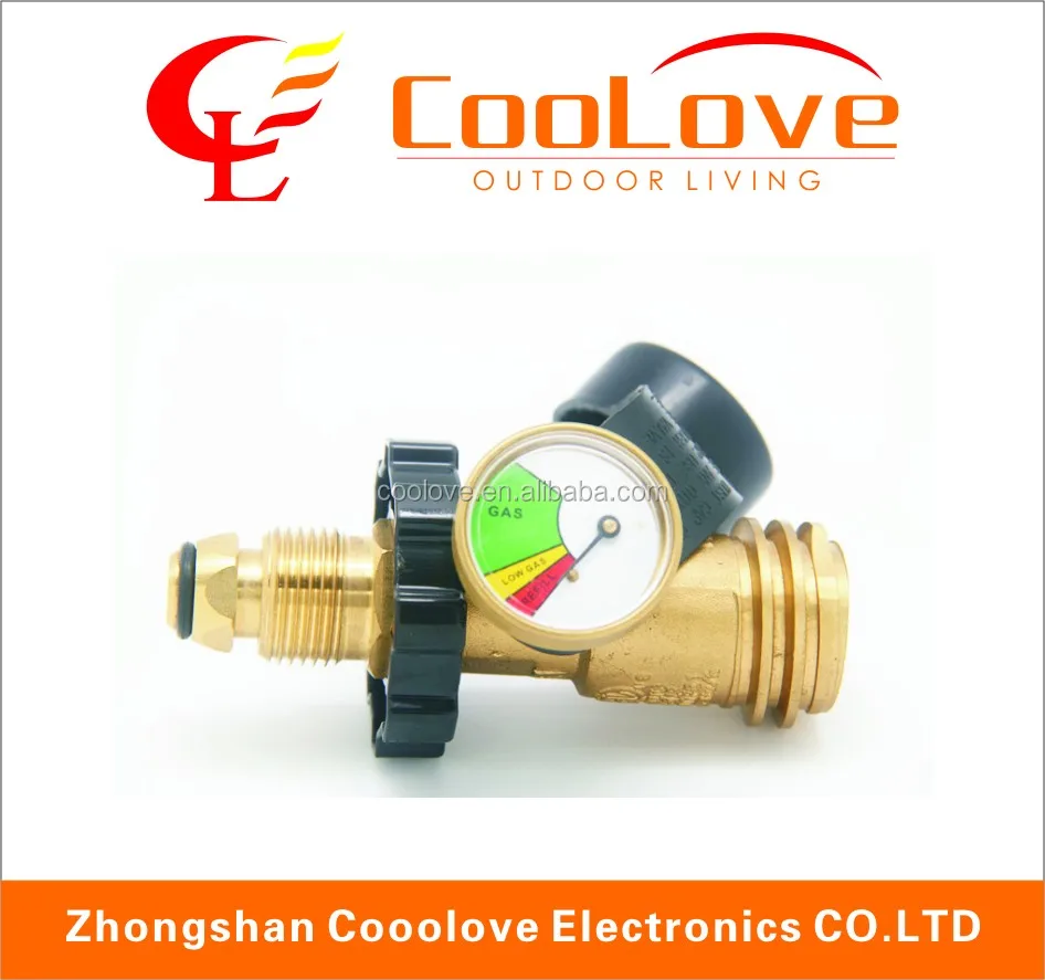 Master Forge Metal copper Propane tank pressure gauge Gas bottle Level Indicator