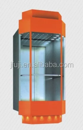 
Sightseeing glass home small residential elevator for villa house 
