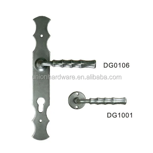 Europe style anti rust iron door handle,cast iron door handle,cast iron handle