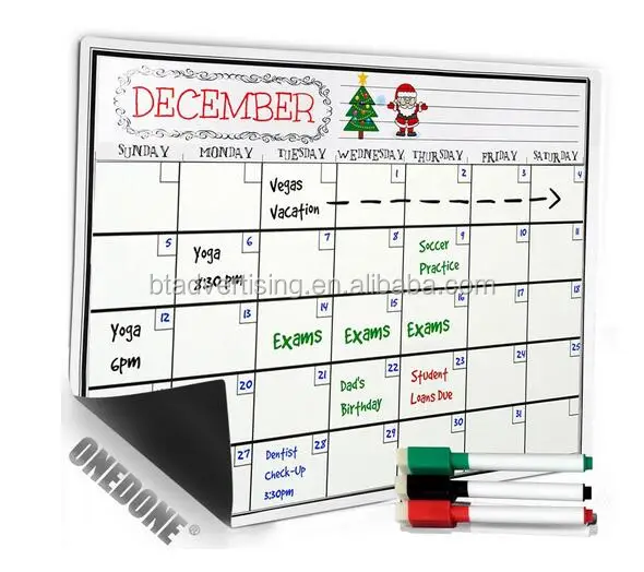 
Meal Planner and Action Plan Whiteboard,Large Magnetic Calendar Ideal For Study Planning, Exams, Chores or Dieting 