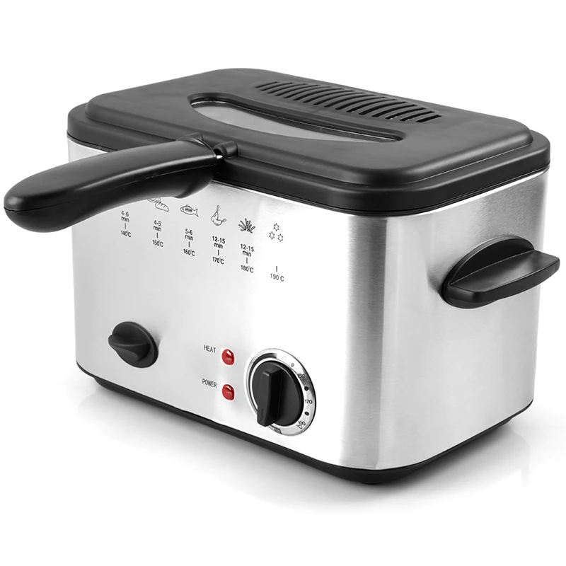 
1200W 1.2L square deep fryer for homeuse 