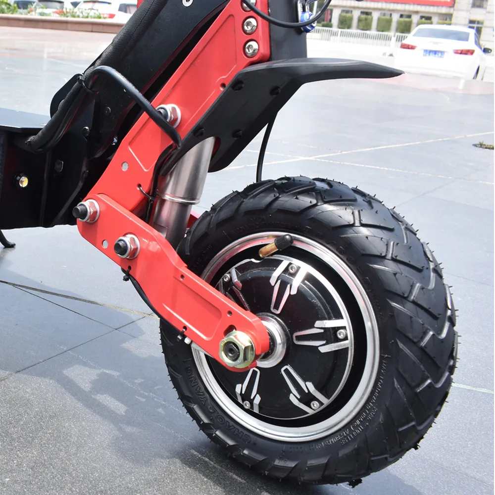 YUME 2400 Вт 10 дюймов для взрослых внедорожные двойной мотор электрический скутер со снимающимся сидением