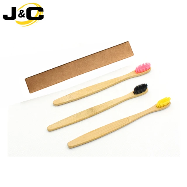 Natural BPA Free Charcoal Bamboo Toothbrush with biodegradable bristles for Adult Use