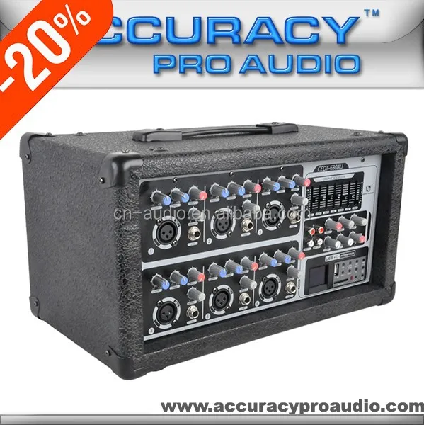 Accuracy Pro Audio CEOT-630AU 6-Channel Power Mixer Amplifier Audio Sound Equipment Professional audio amplifier