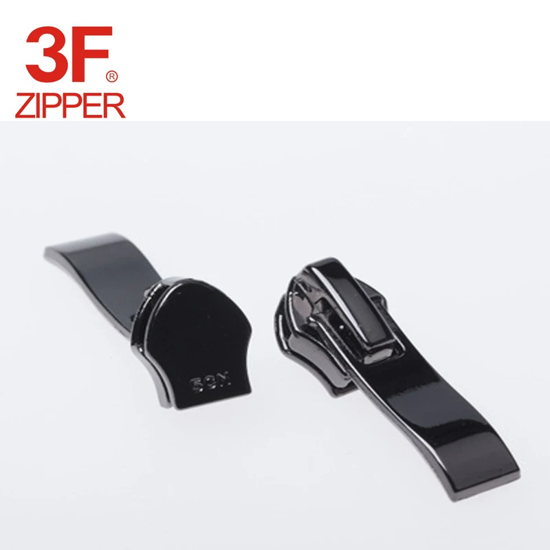 zinc alloy zipper head slider puller with curved  for shoes zipper
